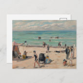 La Plage de Fort-Mahon | Albert André Briefkaart (Voorkant / Achterkant)
