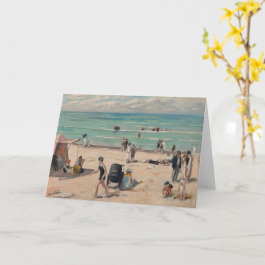 La Plage de Fort-Mahon | Albert André Kaart (Gele Bloem)