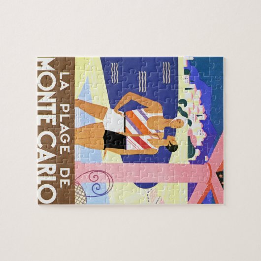 La Plage de Monte Carlo Legpuzzel (Horizontaal)