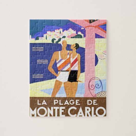 La Plage de Monte Carlo Legpuzzel (Verticaal)