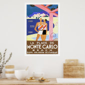La Plage de Monte Carlo Poster (Keuken)
