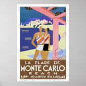 La Plage de Monte Carlo Poster (Voorkant)