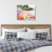 La Plage de Saint-Clair, 1906-07 Canvas Afdruk (Insitu (Slaapkamer))