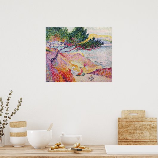 La Plage de Saint-Clair, 1906-07 Poster (Keuken)