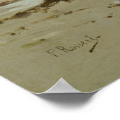 La Plage de Trouville Poster (Hoek)