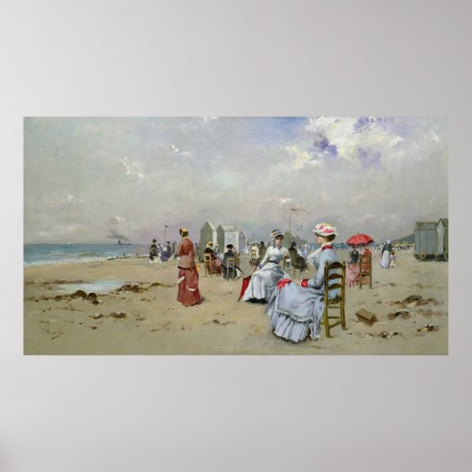 La Plage de Trouville Poster (Voorkant)