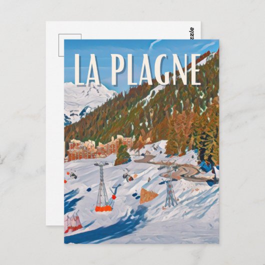 La Plagne Briefkaart (Voorkant / Achterkant)