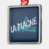 La Plagne France Mountains Metalen Ornament (Links)