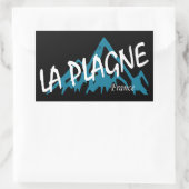 La Plagne France Mountains Rechthoekige Sticker (Tas)
