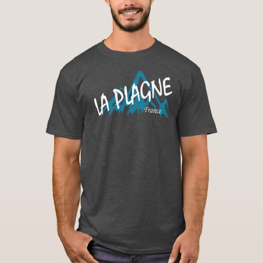 La Plagne France Mountains T-shirt (Voorkant)