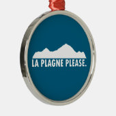 La Plagne France Please Metalen Ornament (Rechts)
