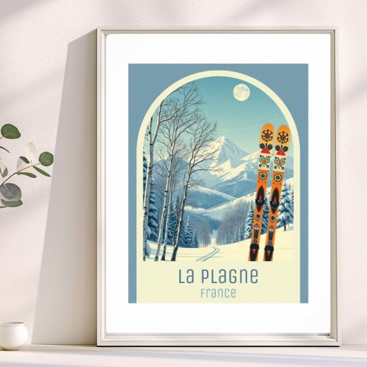 La Plagne France ski resort  Poster