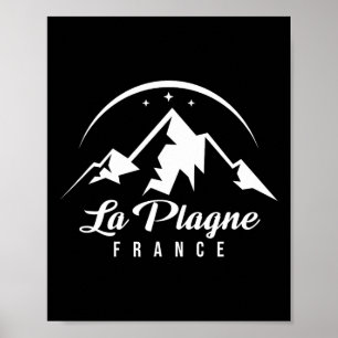 La Plagne France Ski Resort Skiën Snowboarden So Poster