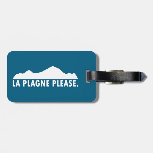 La Plagne Frankrijk Alsjeblieft Bagagelabel (Achterkant horizontaal)