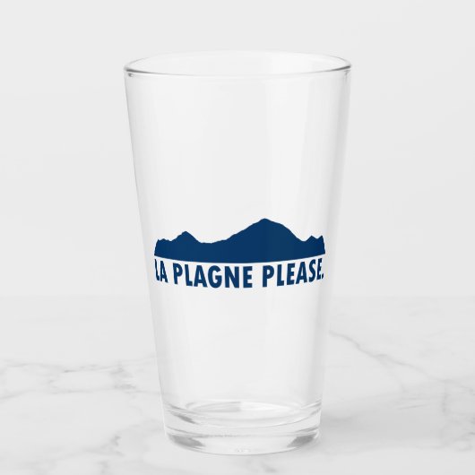 La Plagne Frankrijk Alsjeblieft Glas (Voorkant)