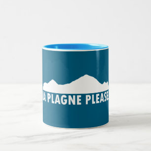 La Plagne Frankrijk Alsjeblieft Tweekleurige Koffiemok