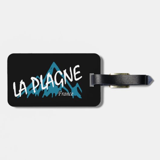 La Plagne Frankrijk Bergen Bagagelabel (Achterkant horizontaal)
