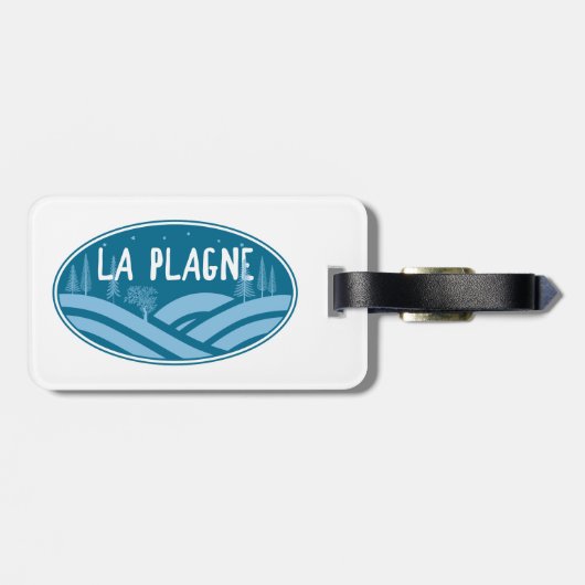 La Plagne Frankrijk Buitenactiviteiten Bagagelabel (Achterkant horizontaal)