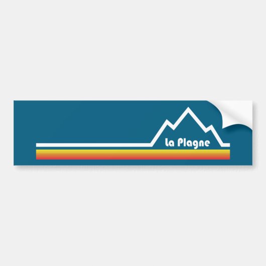 La Plagne Frankrijk Bumpersticker (Voorkant)