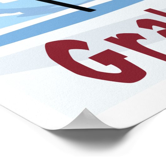 La Plagne, Frankrijk, Ski Poster (Hoek)