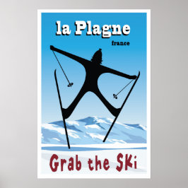 La Plagne, Frankrijk, Ski Poster
