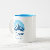 La Plagne Frankrijk skivakantie mok (Voorkant links)