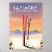 La Plagne, La Plagne-Tarentaise, France ski poster (Voorkant)