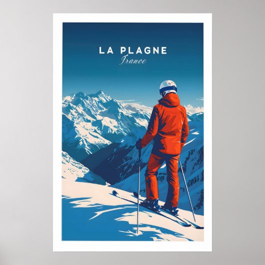 La Plagne Reisposter 1 Poster (Voorkant)