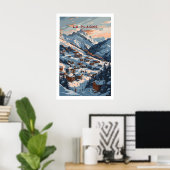 La Plagne Ski Poster 1 (Thuiskantoor)