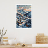 La Plagne Ski Poster 1 (Keuken)