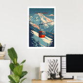 La Plagne Ski - Wandkunst Afdruk 1 Poster (Thuiskantoor)