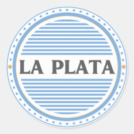 La Plata City Pride Embleem – Argentijnse identite Ronde Sticker
