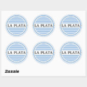 La Plata City Pride Embleem – Argentijnse identite Ronde Sticker (Vel)