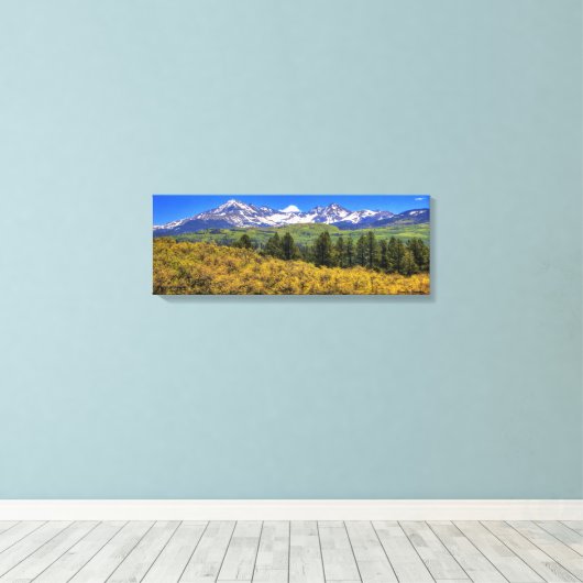 La Plata Mountains, westzijde Canvas Afdruk (Insitu (Houten vloer))