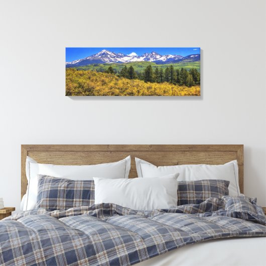 La Plata Mountains, westzijde Canvas Afdruk (Insitu (Slaapkamer))