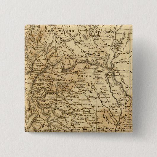 La Plata Vierkante Button 5,1 Cm (Voorkant)