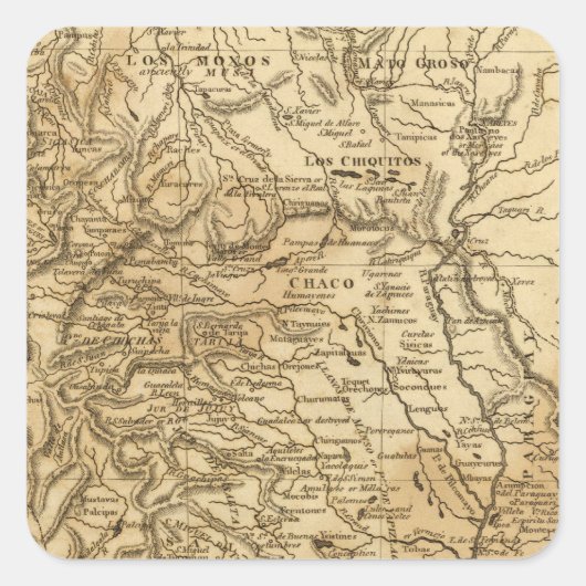 La Plata Vierkante Sticker (Voorkant)