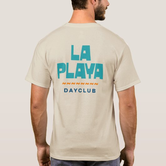 La Playa Dagclub. T-shirt (Achterkant)