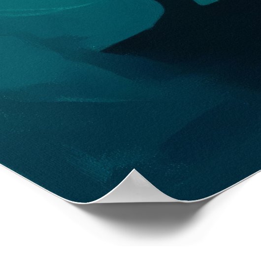 LA PLONGEUSE D'AZUR (De Azure Diver) - Origineel A Poster (Hoek)