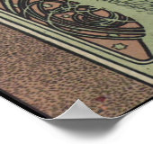 La Plume 1898, ingediend door Alfons Mucha Poster (Hoek)