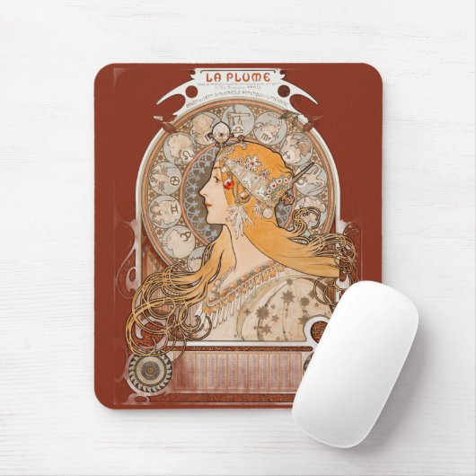 La Plume Zodiac – Astrologie Design Muismat (Met muis)