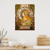 La Plume Zodiaque, Mucha Poster (Keuken)