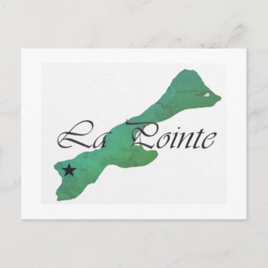 La Pointe-ansichtkaart Feestdagenkaart (Voorkant)