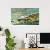 La Pointe de La Heve, 1865 Claude Monet Poster (Thuiskantoor)