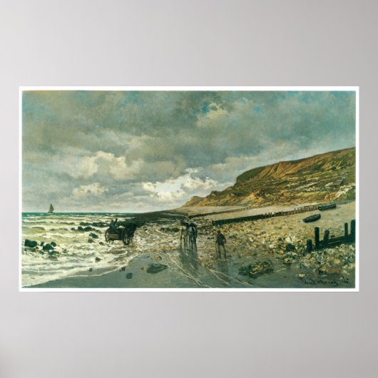 La Pointe de La Heve, 1865 Claude Monet Poster (Voorkant)