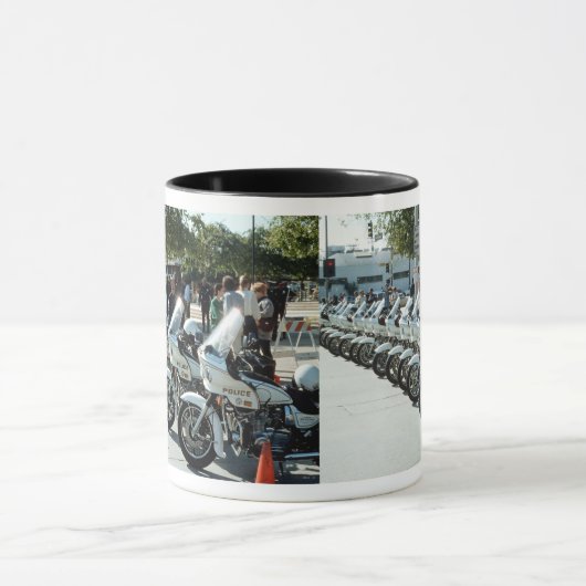 LA Politie motorfietsen USA Mok (Midden)