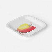 La pomme / De appel Frans leren Papieren Bordje (Gebogen)