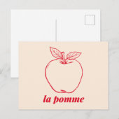 la pomme feestdagenkaart (Voorkant / Achterkant)