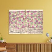La Porte County en St Joseph County Canvas Afdruk (Insitu (Woonkamer))