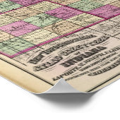 La Porte County en St Joseph County Poster (Hoek)